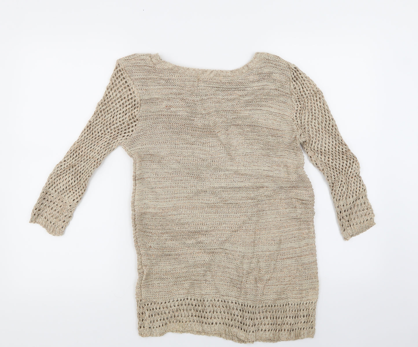 Peacocks Womens Gold   Pullover Jumper Size 8