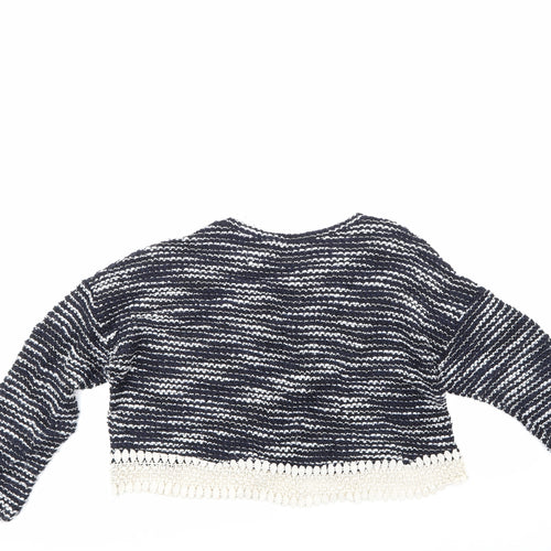 Atmosphere Womens Multicoloured Striped  Pullover Jumper Size 12  - cropped