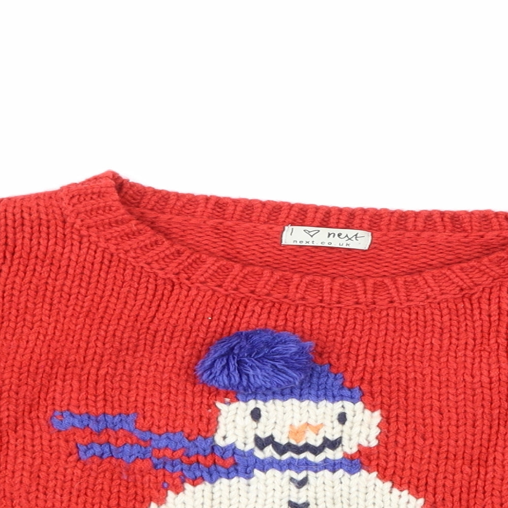 NEXT Girls Multicoloured   Pullover Jumper Size 9-10 Years  - christmas jumper