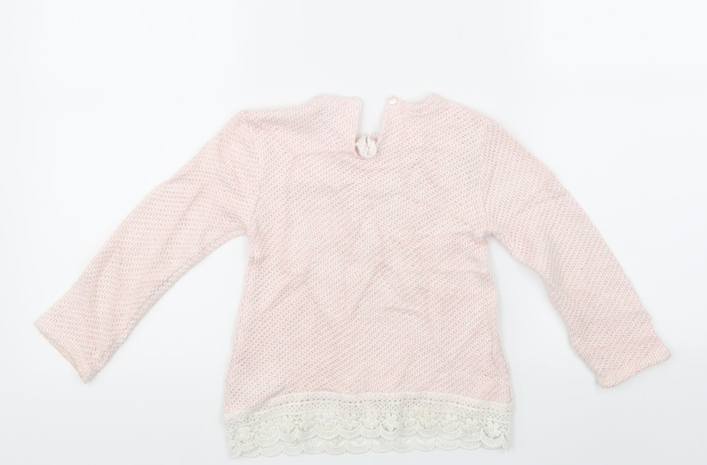 Primark Girls Pink   Pullover Jumper Size 4-5 Years