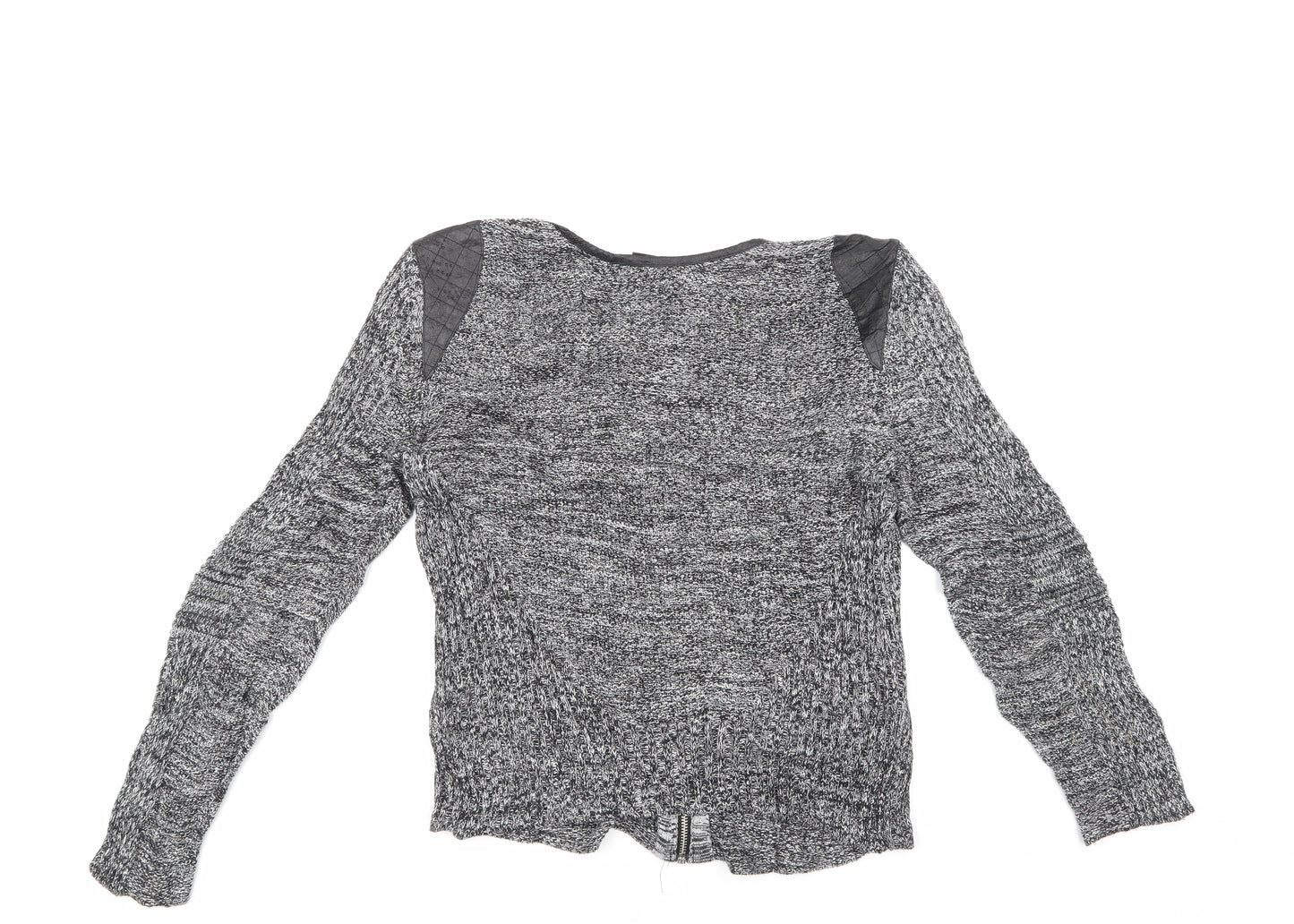 H&M Womens Grey   Full Zip Jumper Size M