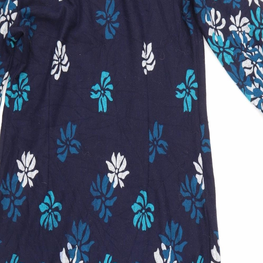 Roman Womens Blue Floral  Jumper Dress  Size 16