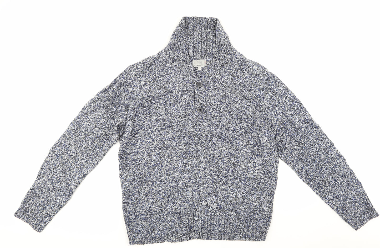 M&S Mens Blue   Pullover Jumper Size L