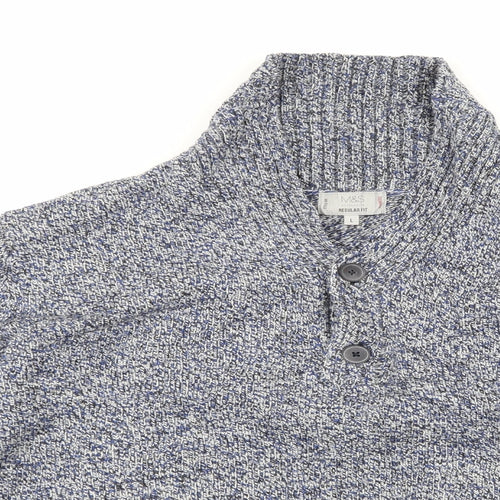 M&S Mens Blue   Pullover Jumper Size L