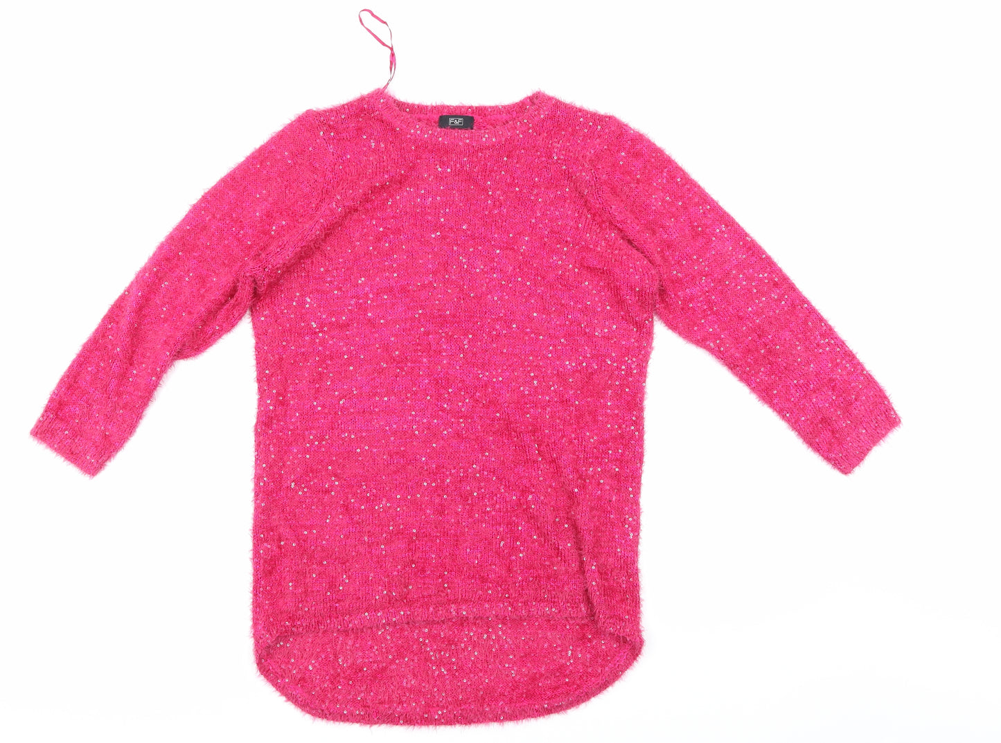F&F Womens Pink   Pullover Jumper Size 12