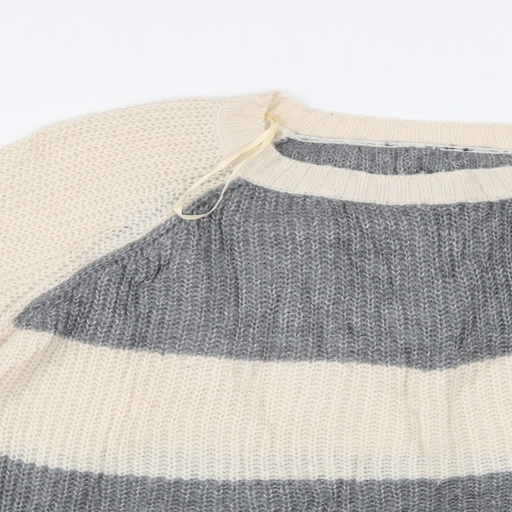 Preworn Womens Multicoloured Striped  Pullover Jumper