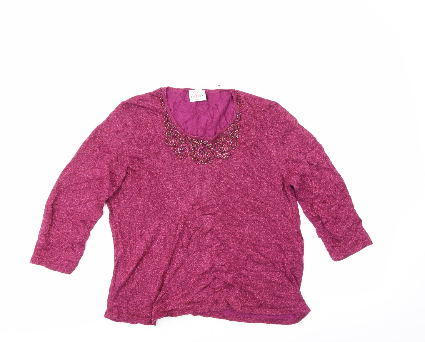 Eastex Womens Purple   Basic Blouse Size 14