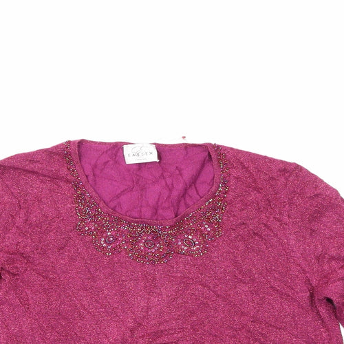 Eastex Womens Purple   Basic Blouse Size 14