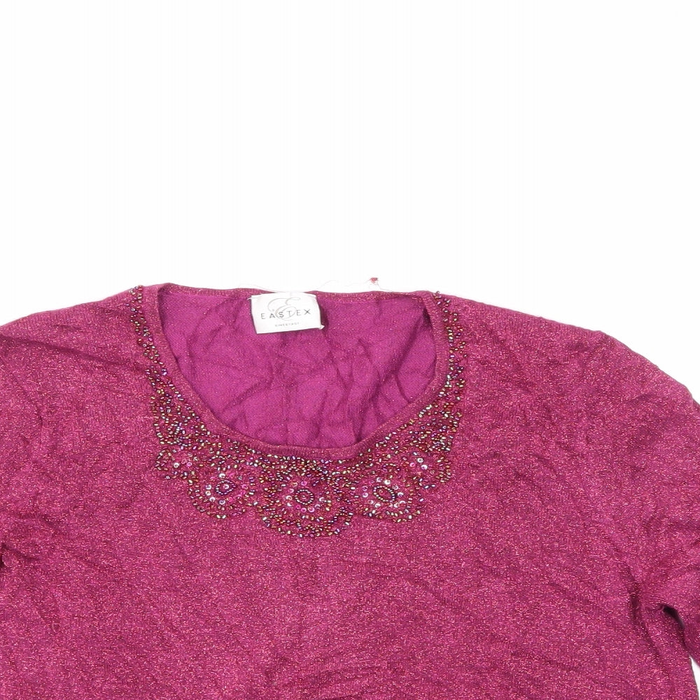 Eastex Womens Purple   Basic Blouse Size 14