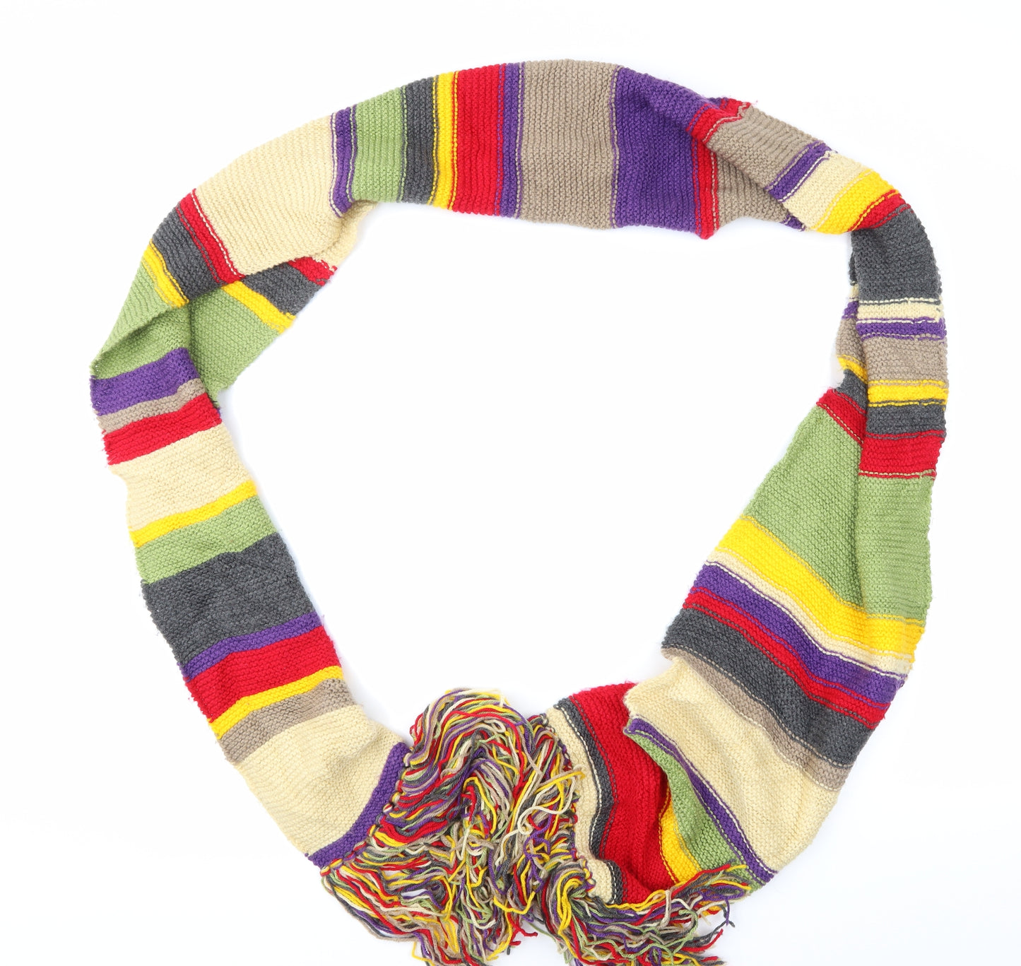 Preworn Unisex Multicoloured Striped   Scarf