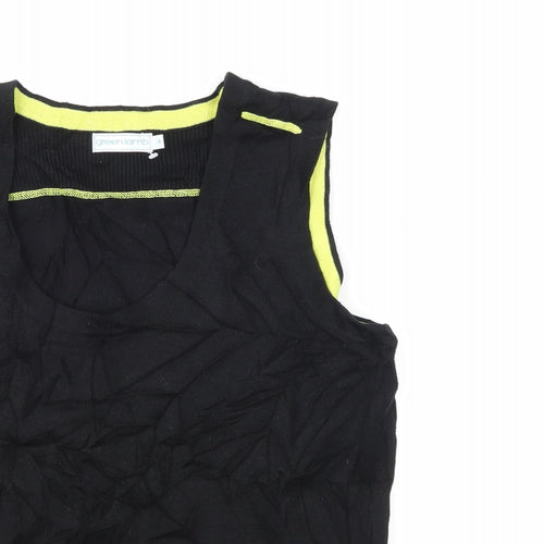 Green Lamb Mens Black    T-Shirt Size M  - Tank Top