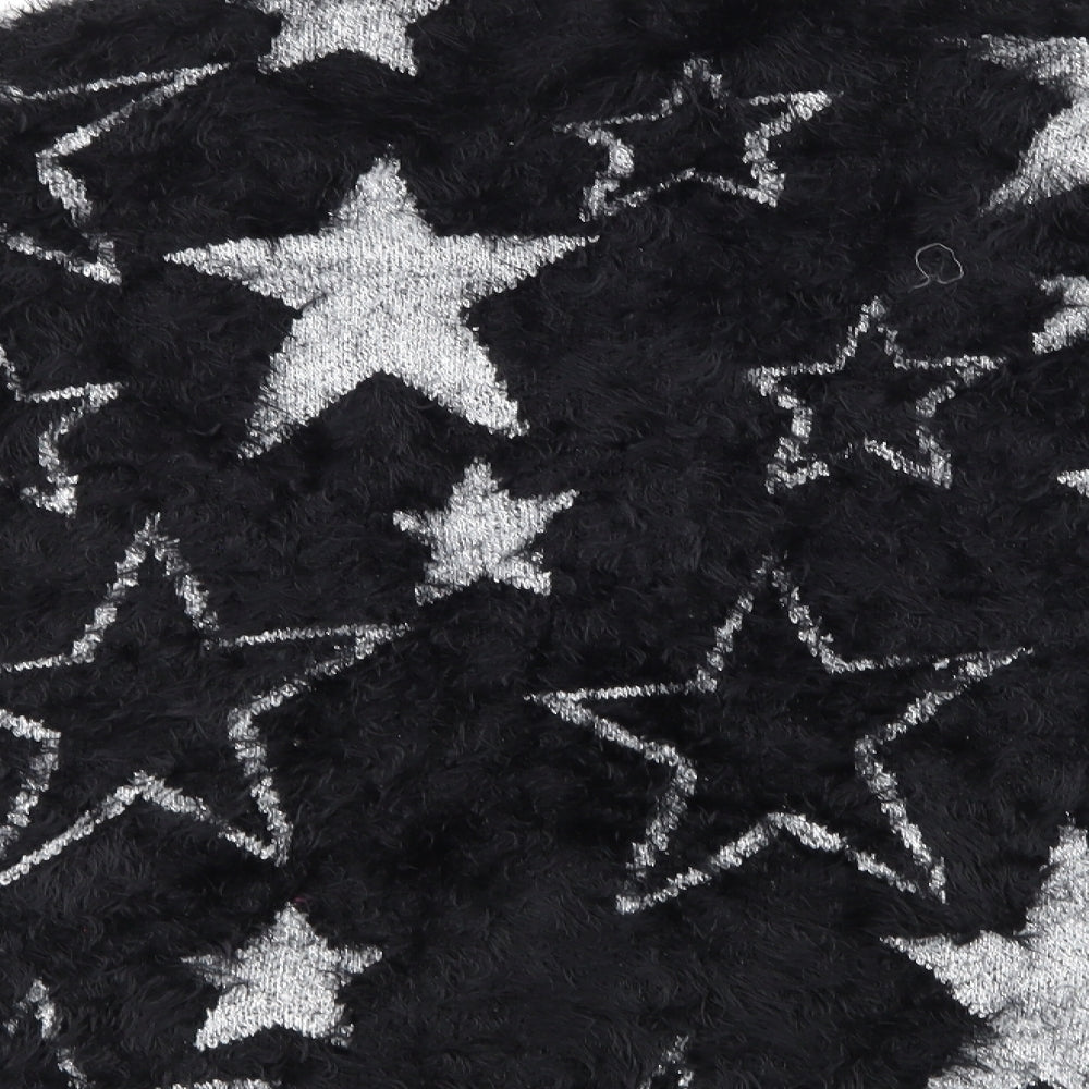 TU Girls Black   Cardigan Jumper Size 14 Years  - Star pattern