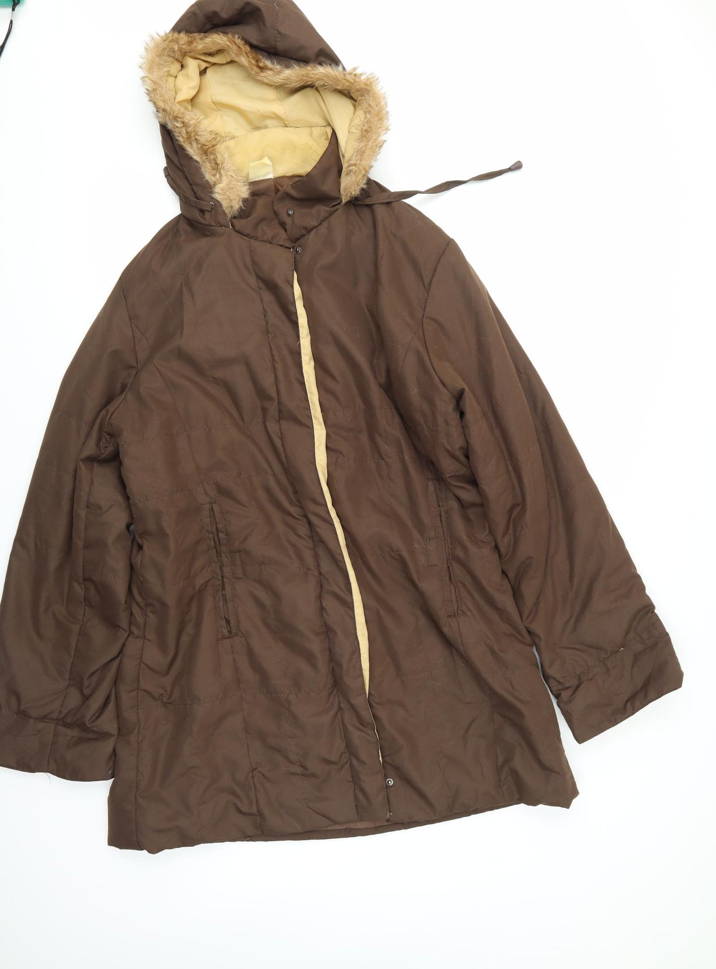 Preworn Womens Brown   Parka Coat