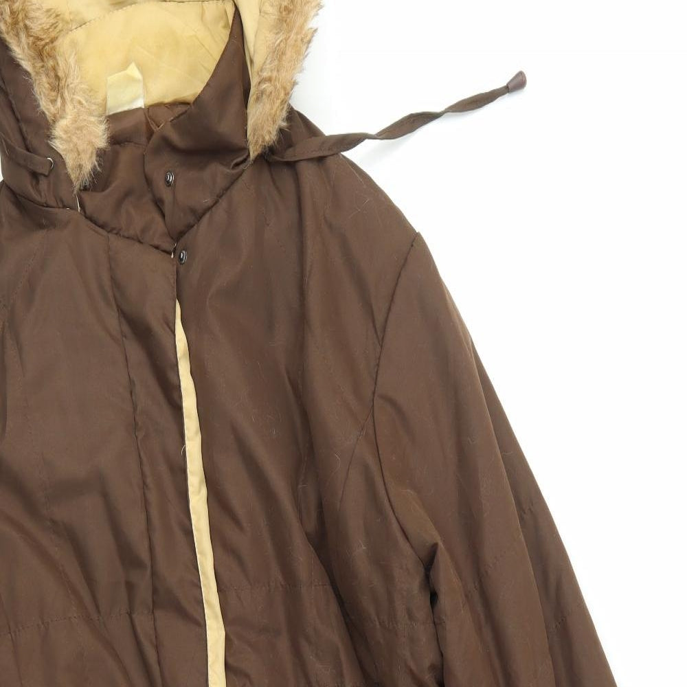 Preworn Womens Brown   Parka Coat