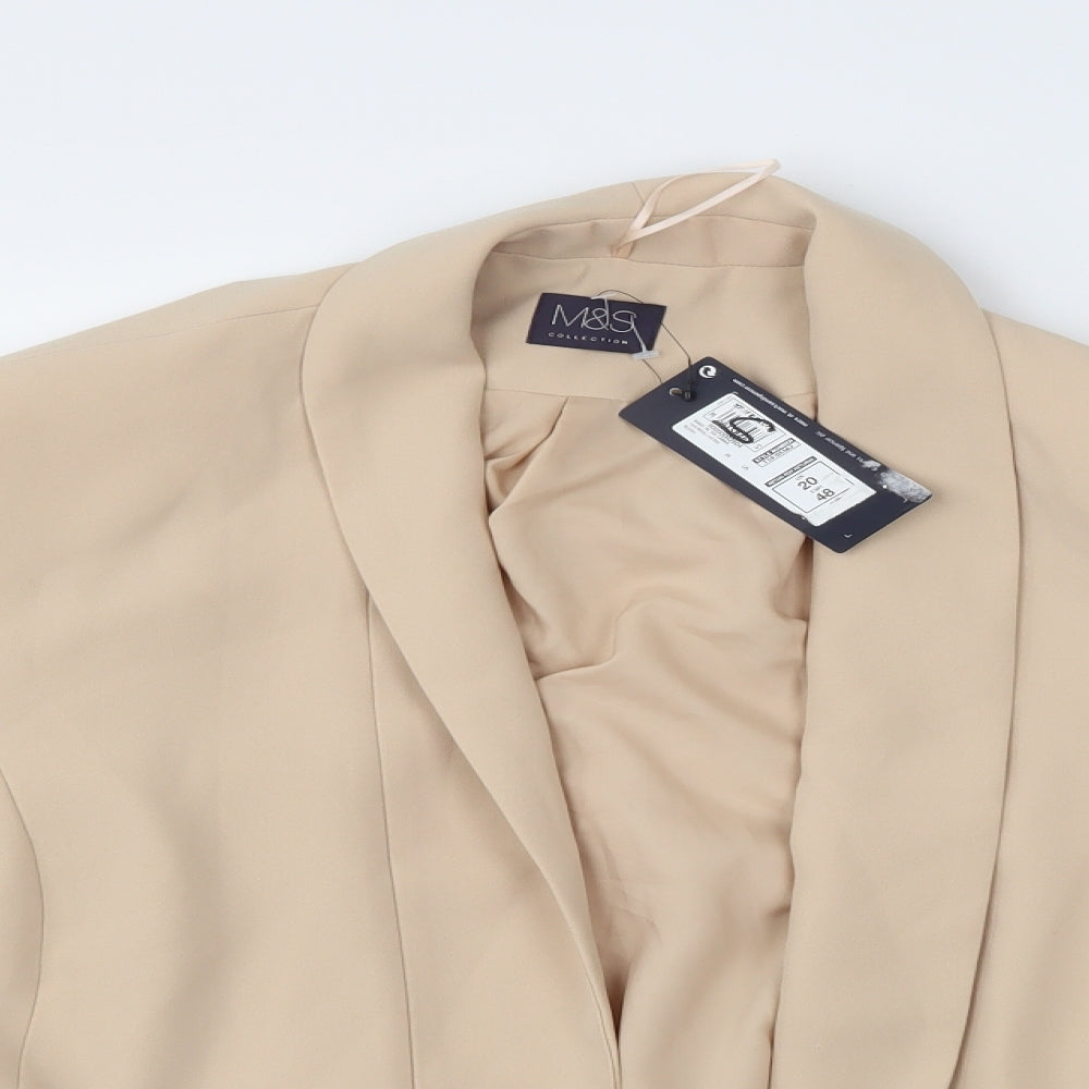 M&S Womens Ivory   Jacket Suit Jacket Size 20