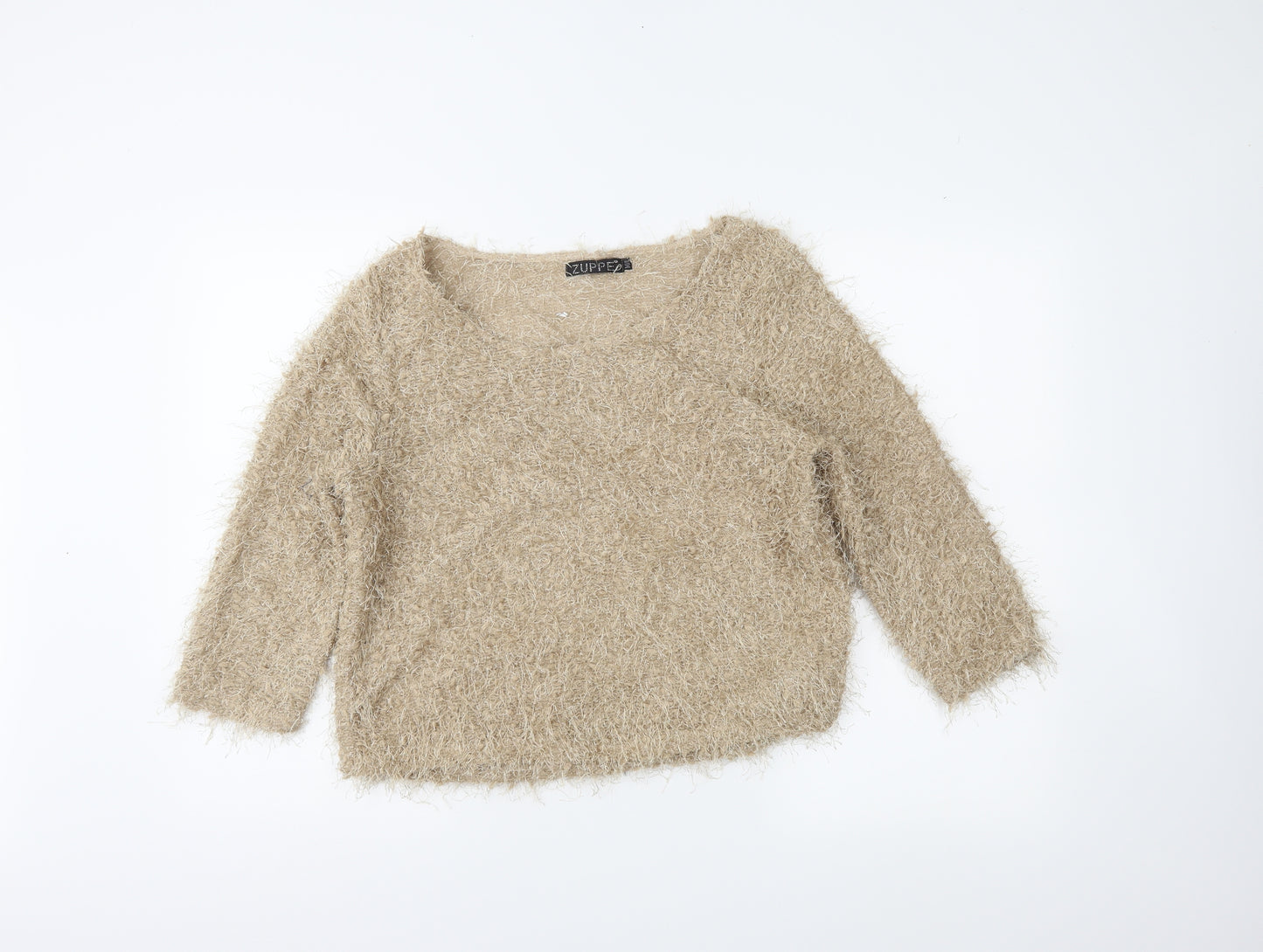 Zuppe Womens Brown   Pullover Jumper Size M