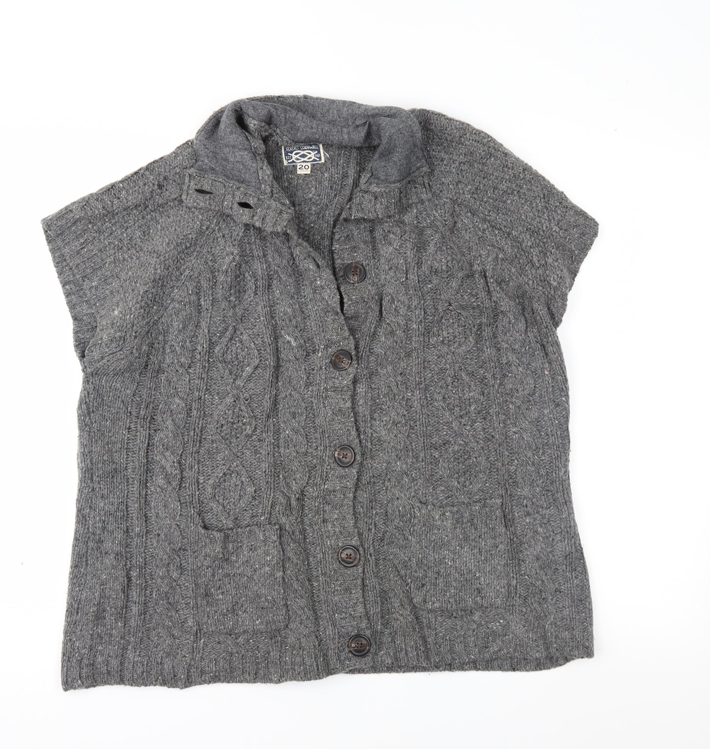 Seasalt Womens Grey   Cardigan Jumper Size 20