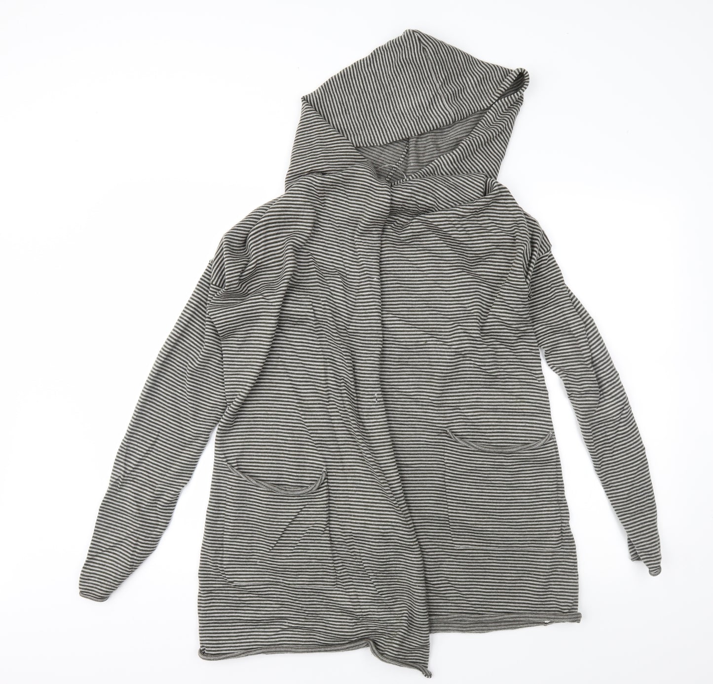 Gap Womens Grey Striped  Wrap Jumper Size XS