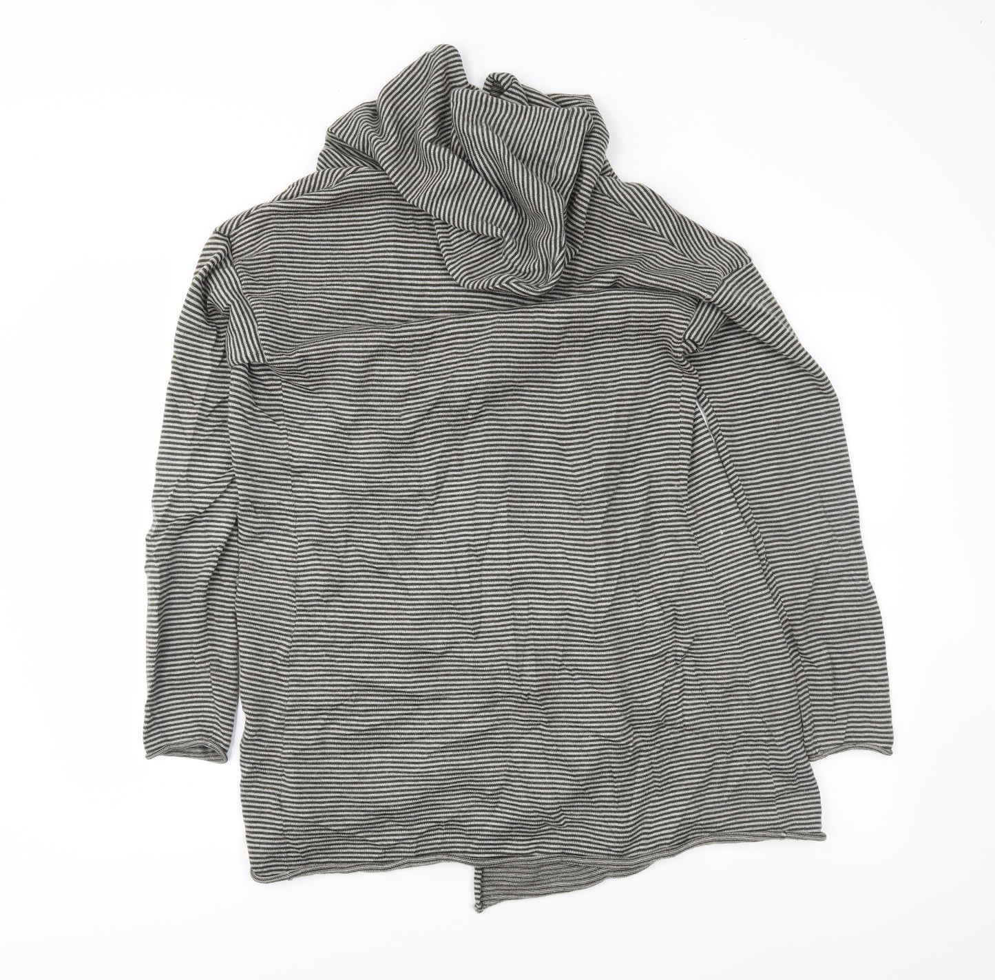 Gap Womens Grey Striped  Wrap Jumper Size XS