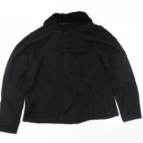 Croft & Barrow Womens Black   Full Zip Jumper Size M