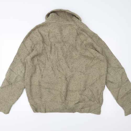 NEXT Mens Brown   Henley Jumper Size XL