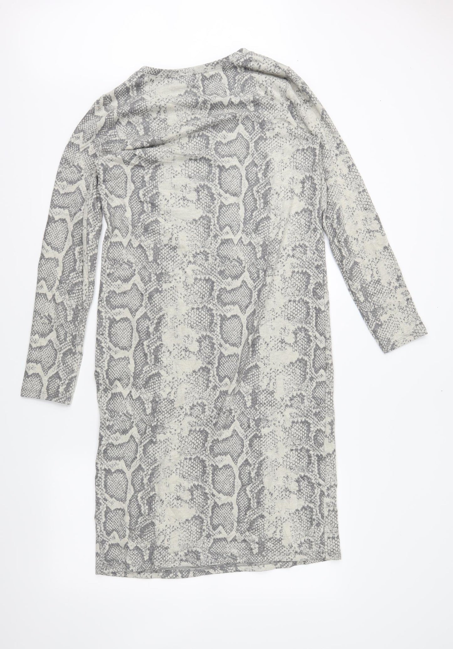 M&Co Womens Beige Animal Print  Jumper Dress  Size 12