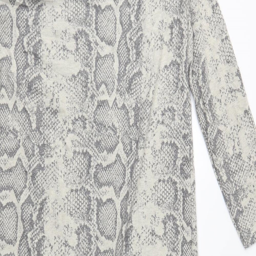 M&Co Womens Beige Animal Print  Jumper Dress  Size 12