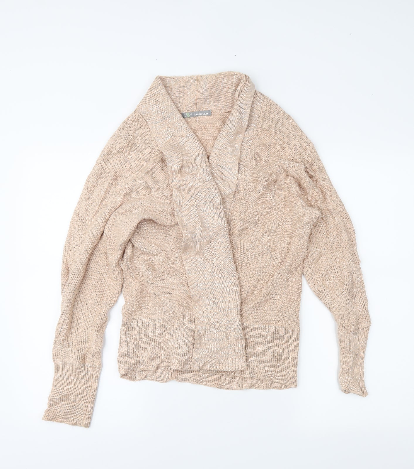 m&s Womens Pink   Wrap Jumper Size 18