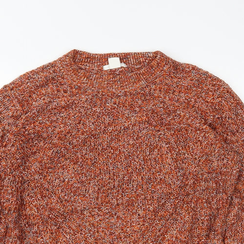 H&M Womens Orange   Pullover Jumper Size M