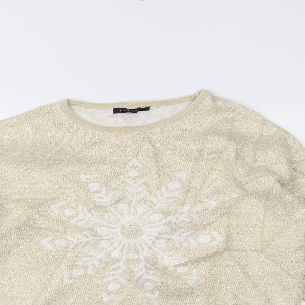 m&s Womens Ivory   Pullover Jumper Size 12  - CHRISTMAS
