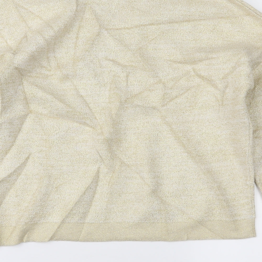 m&s Womens Ivory   Pullover Jumper Size 12  - CHRISTMAS