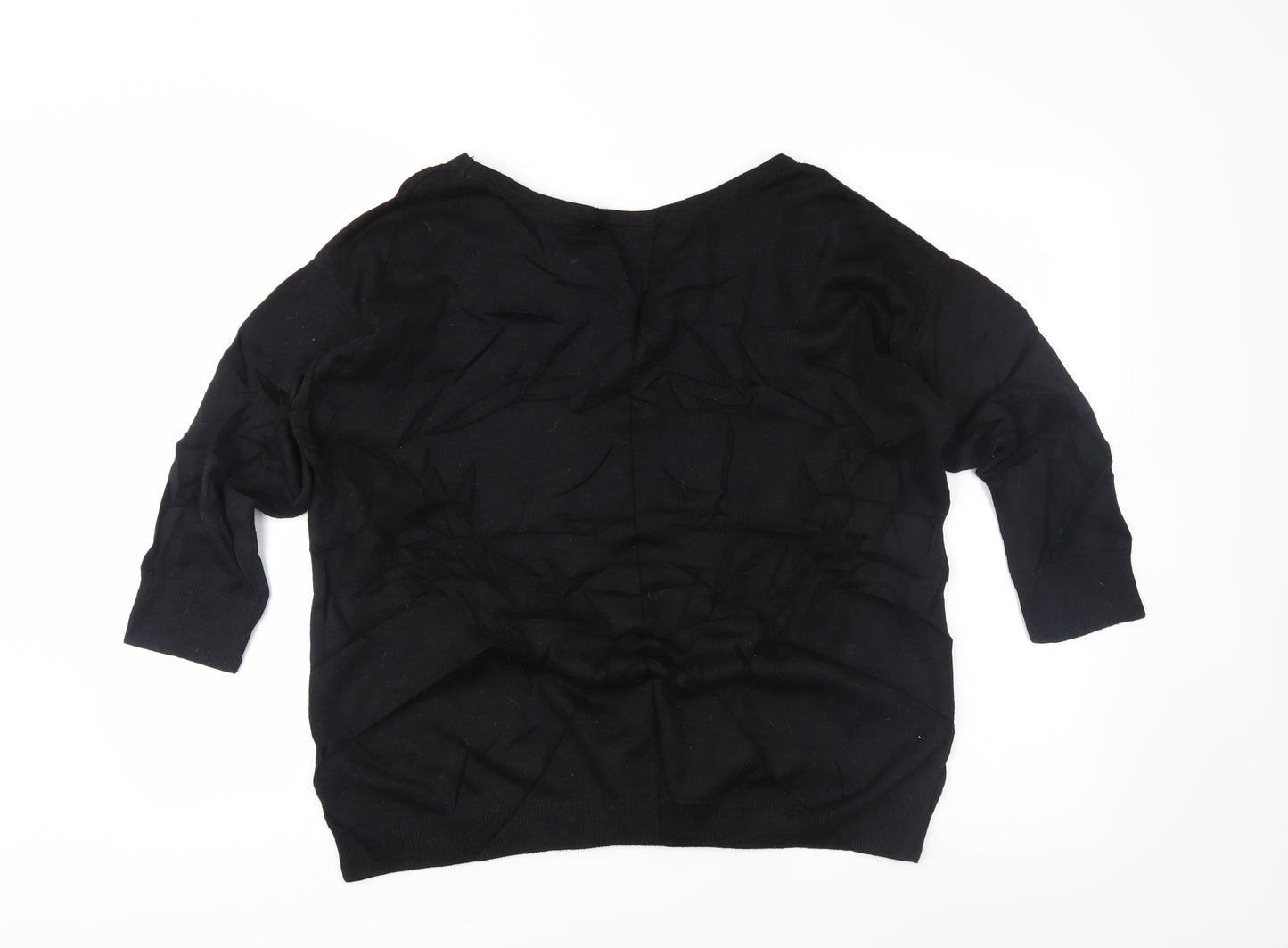 wallia Womens Black Polka Dot  Tunic Jumper Size M