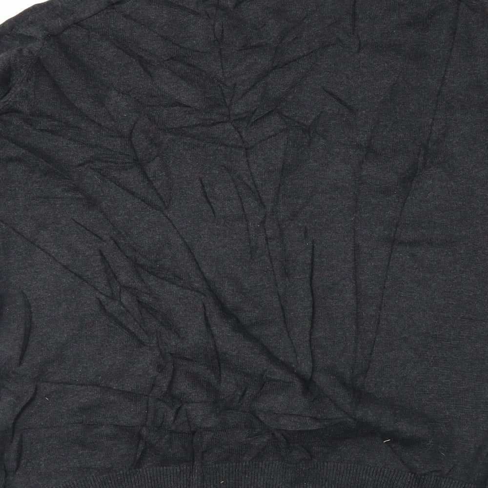Threadbare Womens Grey Plaid  Pullover Jumper Size 2XL