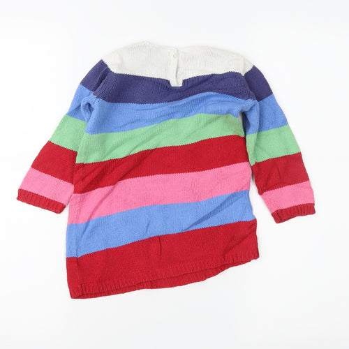 NEXT Girls Blue Striped  Pullover Jumper Size 12-18 Months