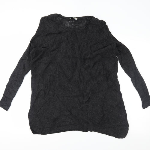 Wrap Womens Black   Pullover Jumper Size 8  - cold shoudler