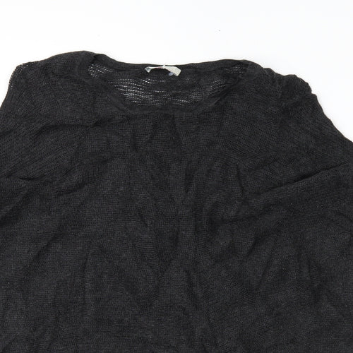 Wrap Womens Black   Pullover Jumper Size 8  - cold shoudler