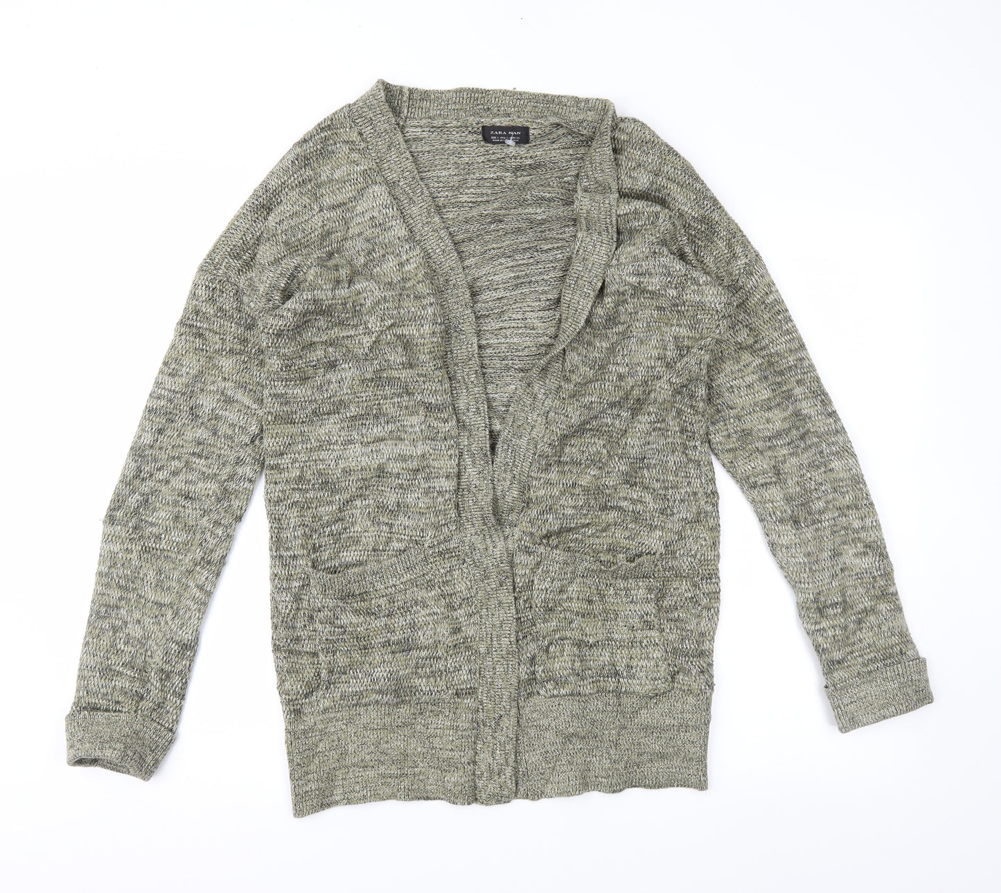 Zara Womens Green   Cardigan Jumper Size S