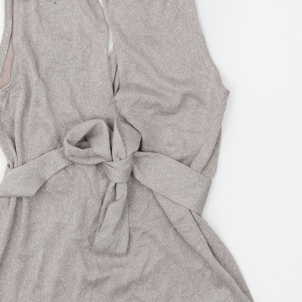 Topshop Womens Beige   Basic Blouse Size 10