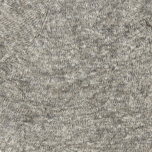 Massimo Dutti Womens Brown Herringbone  Pullover Jumper Size S