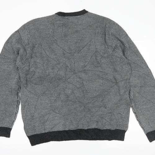 m&s Mens Grey   Pullover Jumper Size 2XL