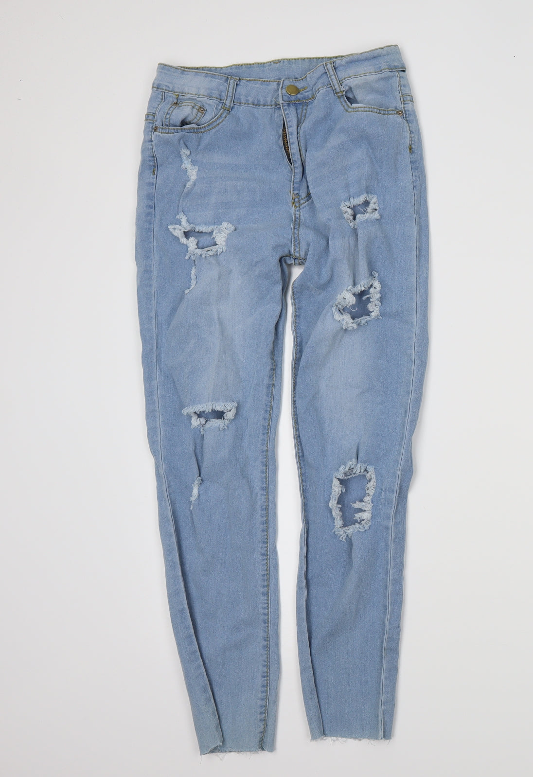 Preworn Womens Blue   Skinny Jeans Size M L27 in