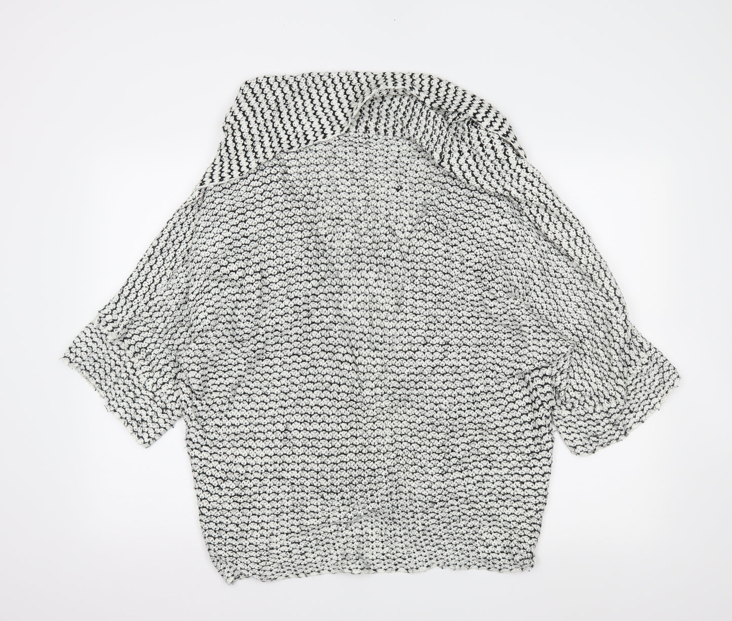 newlook Womens White Striped  Wrap Jumper Size 10