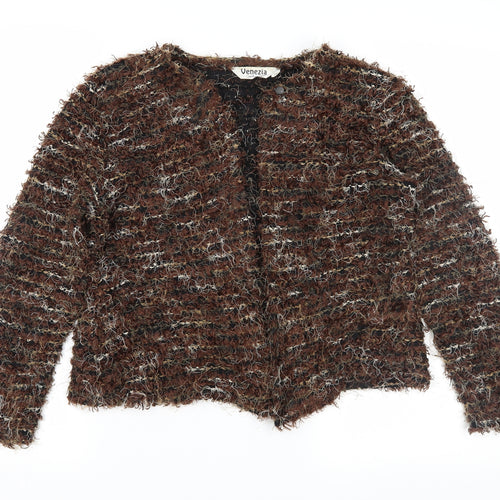 Venezia Womens Brown   Cardigan Jumper Size 10