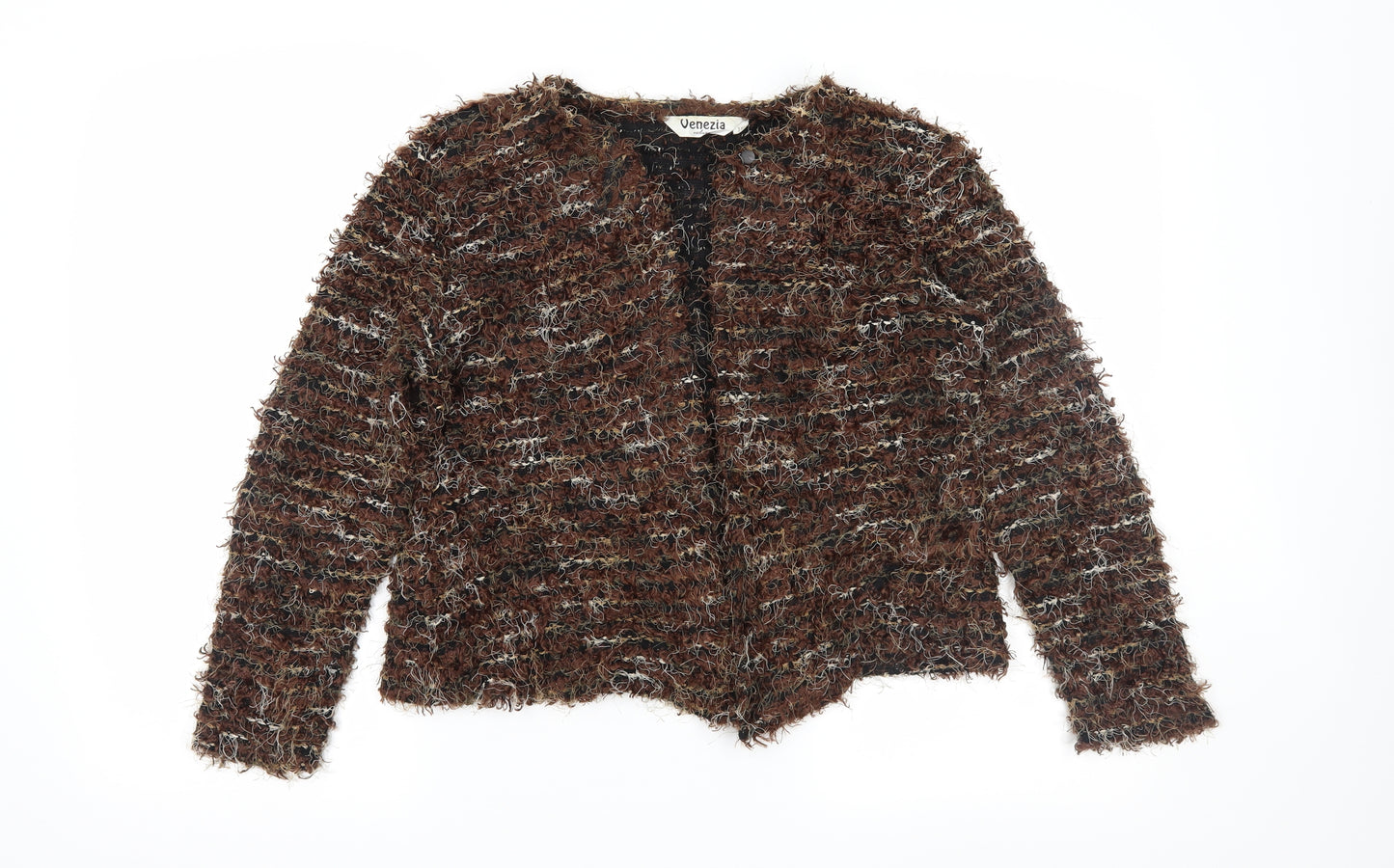 Venezia Womens Brown   Cardigan Jumper Size 10