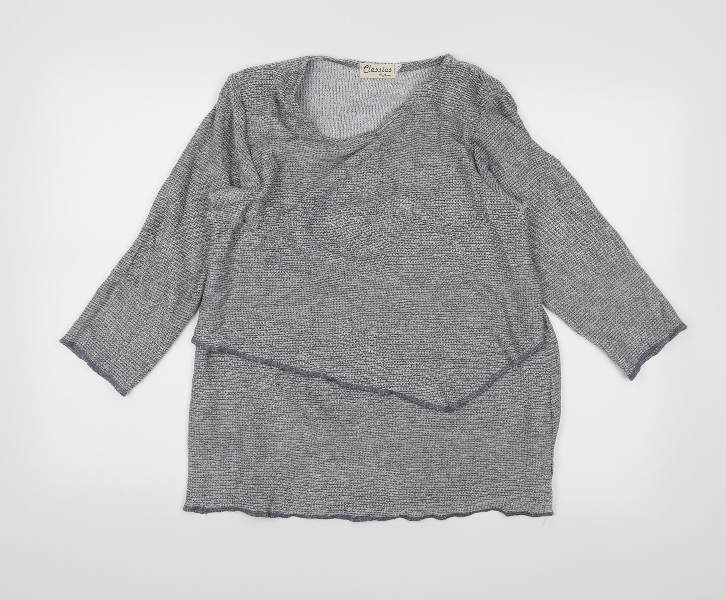 classics &more Womens Grey   Pullover Jumper Size M
