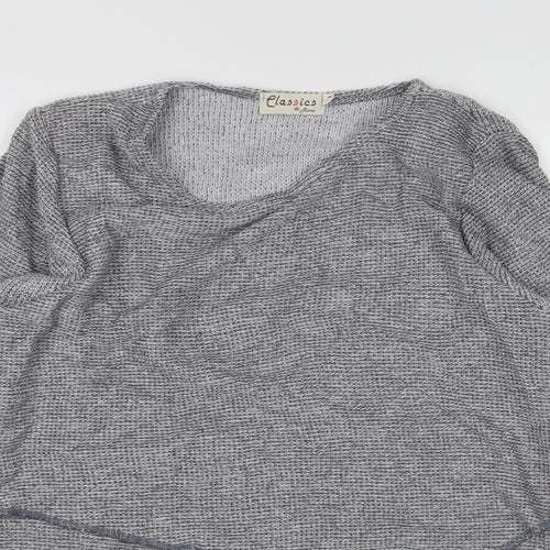 classics &more Womens Grey   Pullover Jumper Size M