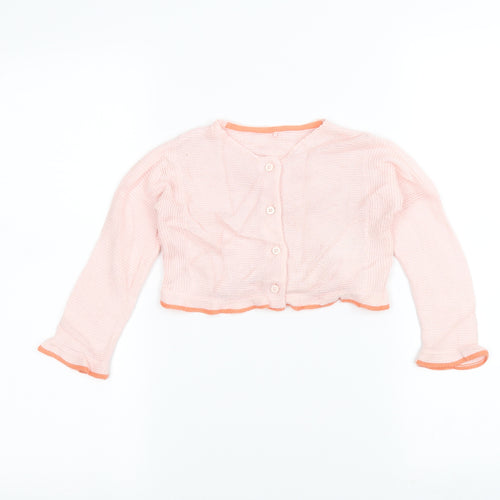 Marks and Spencer Baby Pink  Knit Cardigan Jumper Size 18-24 Months