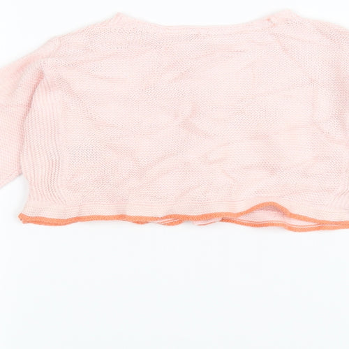 Marks and Spencer Baby Pink  Knit Cardigan Jumper Size 18-24 Months