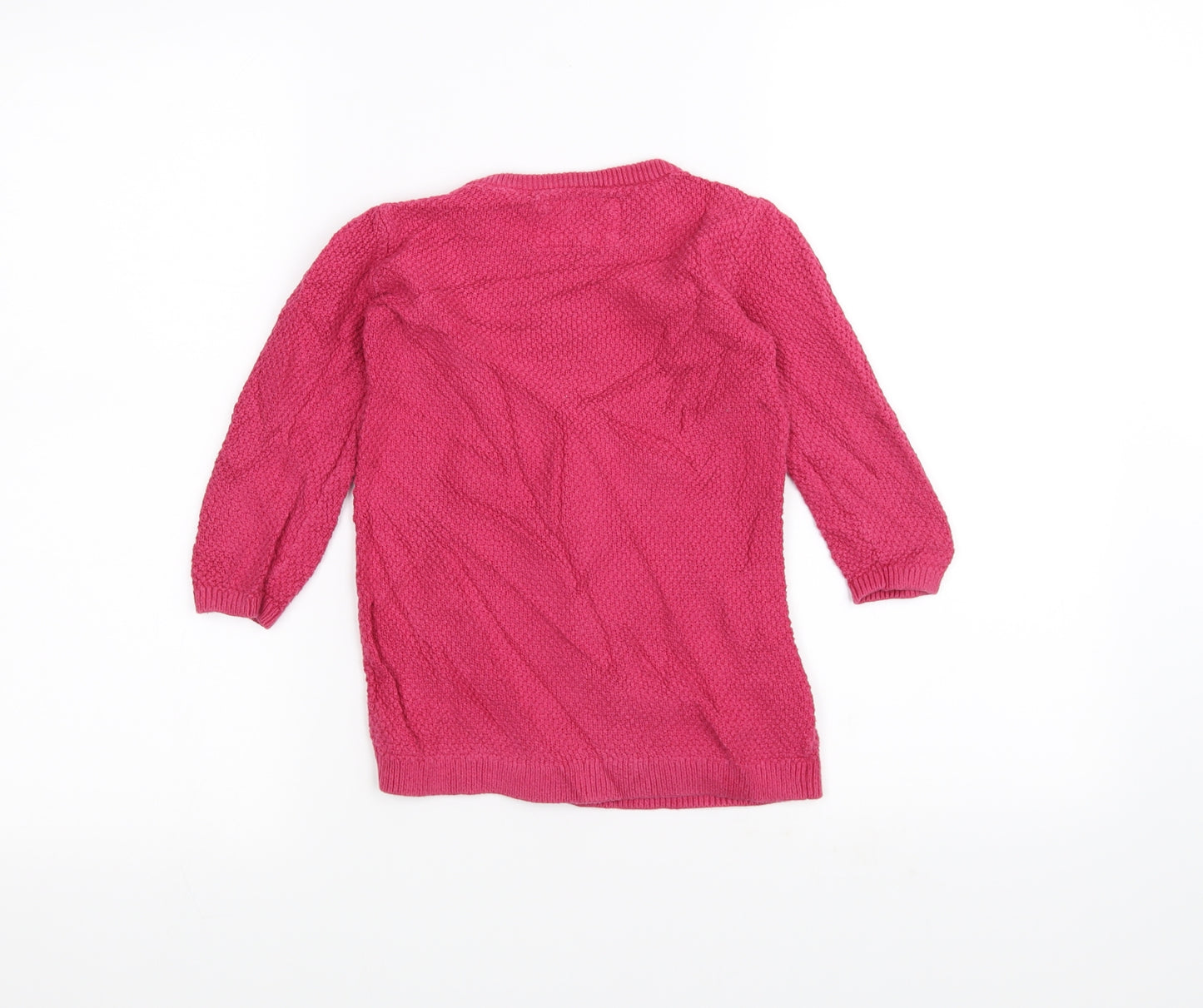 TU Girls Pink  Knit Pullover Jumper Size 2-3 Years  - Cat