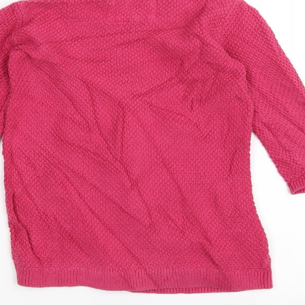 TU Girls Pink  Knit Pullover Jumper Size 2-3 Years  - Cat